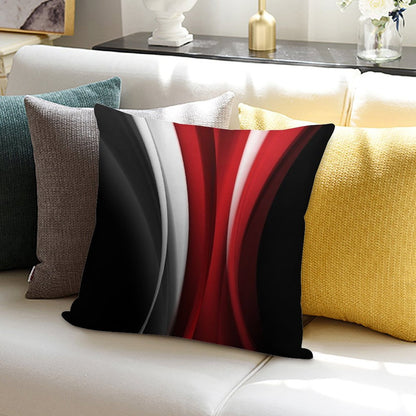 Red And White Soft Home Decor Throw Pillow