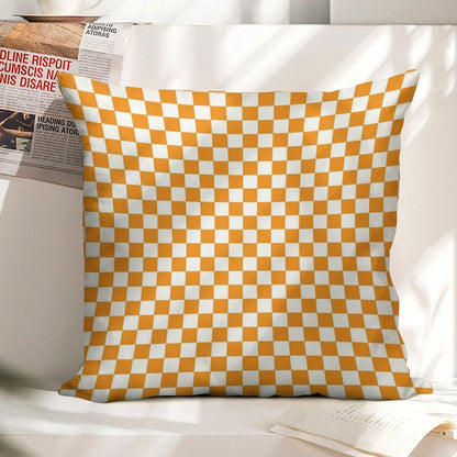 Tennessee Orange Pattern Linen Throw Pillow Cover