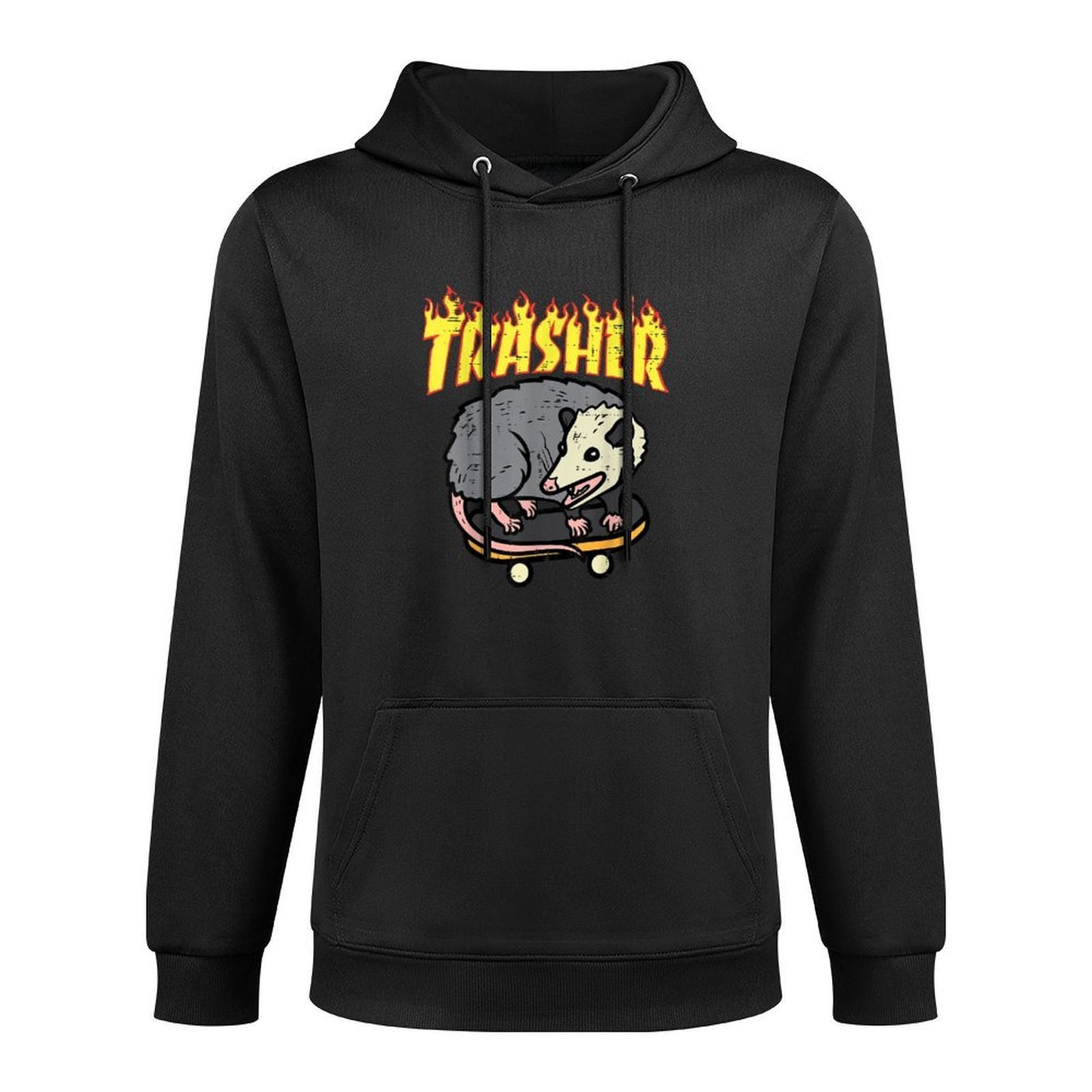 Opossum Skateboard Trasher Funny Possum Skater Men Boys Kids Easy Care Hoodie