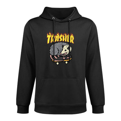 Opossum Skateboard Trasher Funny Possum Skater Men Boys Kids Easy Care Hoodie