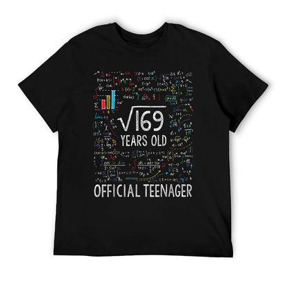 Square Root Of 169 13 Years Old Officialnager Birthday T-Shirt