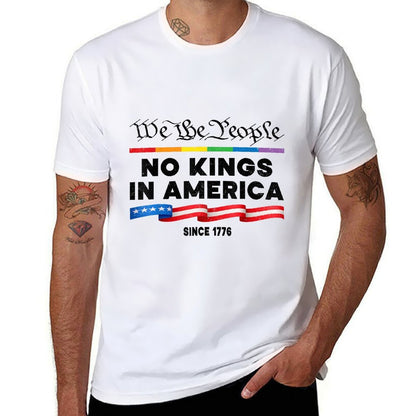 No Kings In America We The People Political Protest 4th July  Stretchy T-Shirt