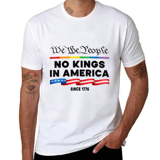 No Kings In America We The People Political Protest 4th July  Stretchy T-Shirt