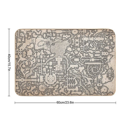 The Winter Tombs - A Massive Dungeon Complex by Dyson Logos Bath Mat