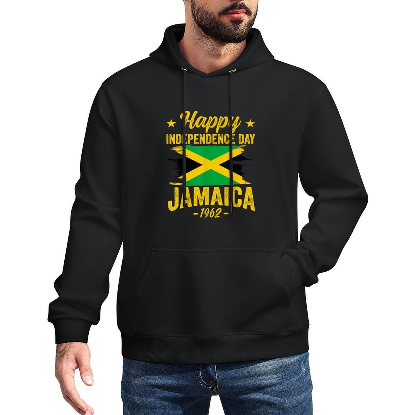 Happy Independence Jamaica Est 6th August 1962 Jamaican Breathable Fabric Hoodie