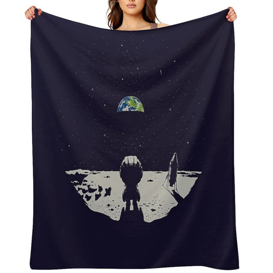 Lonely Space Throw Blanket