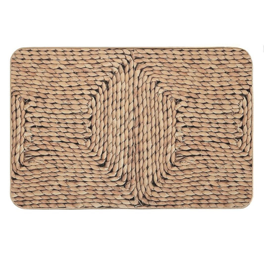 Mediterranean Rattan Bath Mat