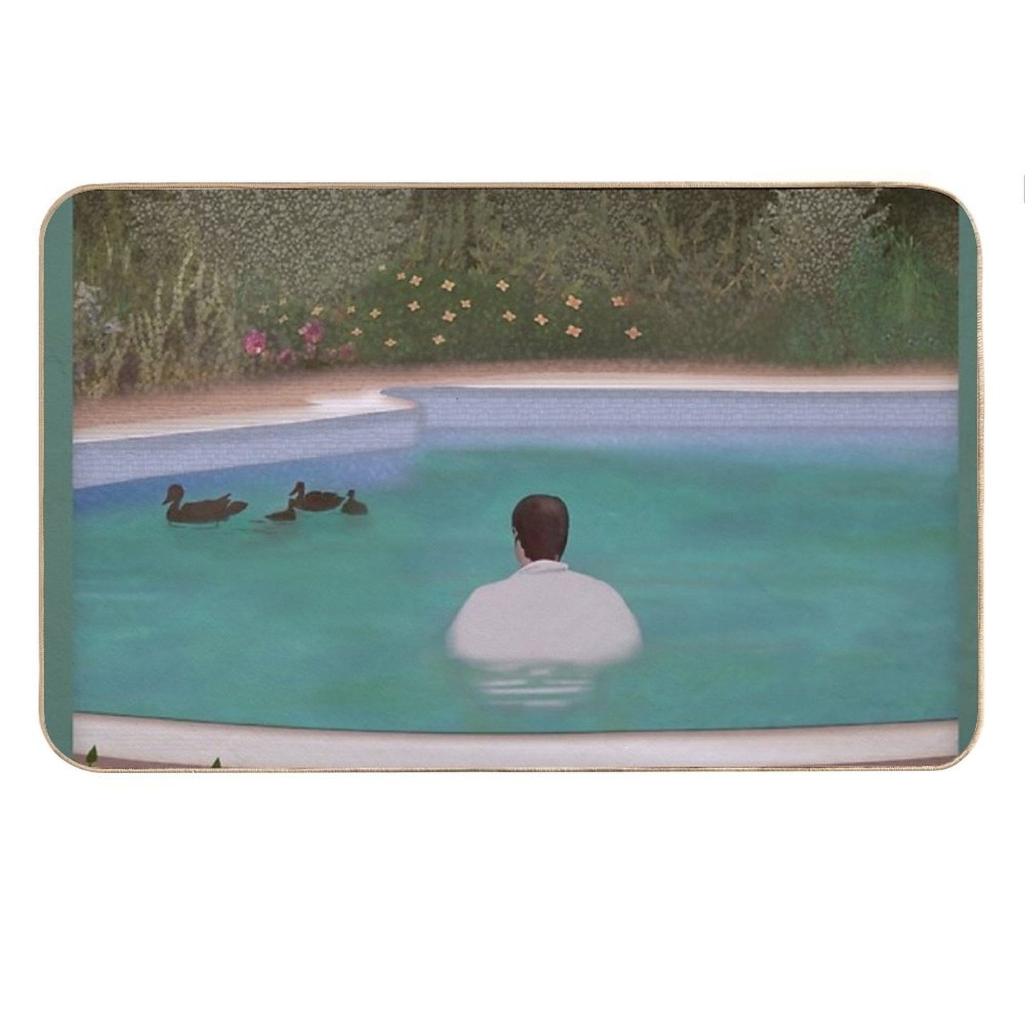 Him, with Those Ducks.. Bath Mat