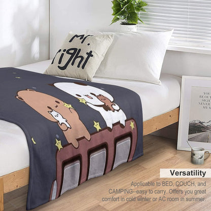 Bubu And Dudu Watching The Moon Together Throw Blanket