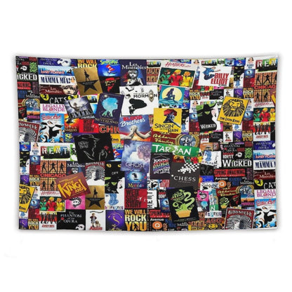 Musicals Collage IV Original Tapestry