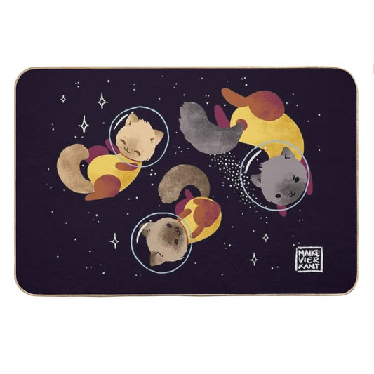 Space Cats Bath Mat