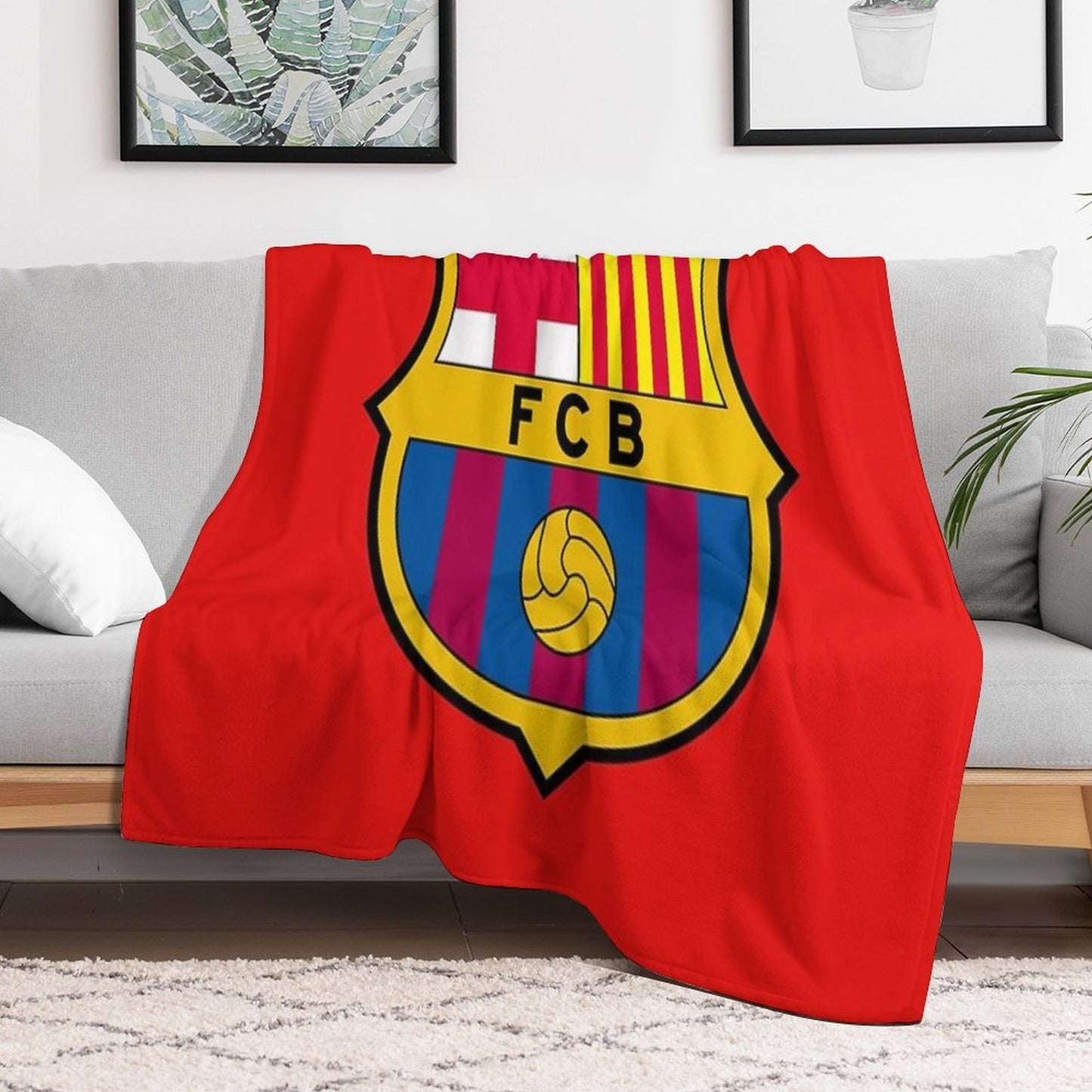 FC Barcelona-Logo Throw Blanket