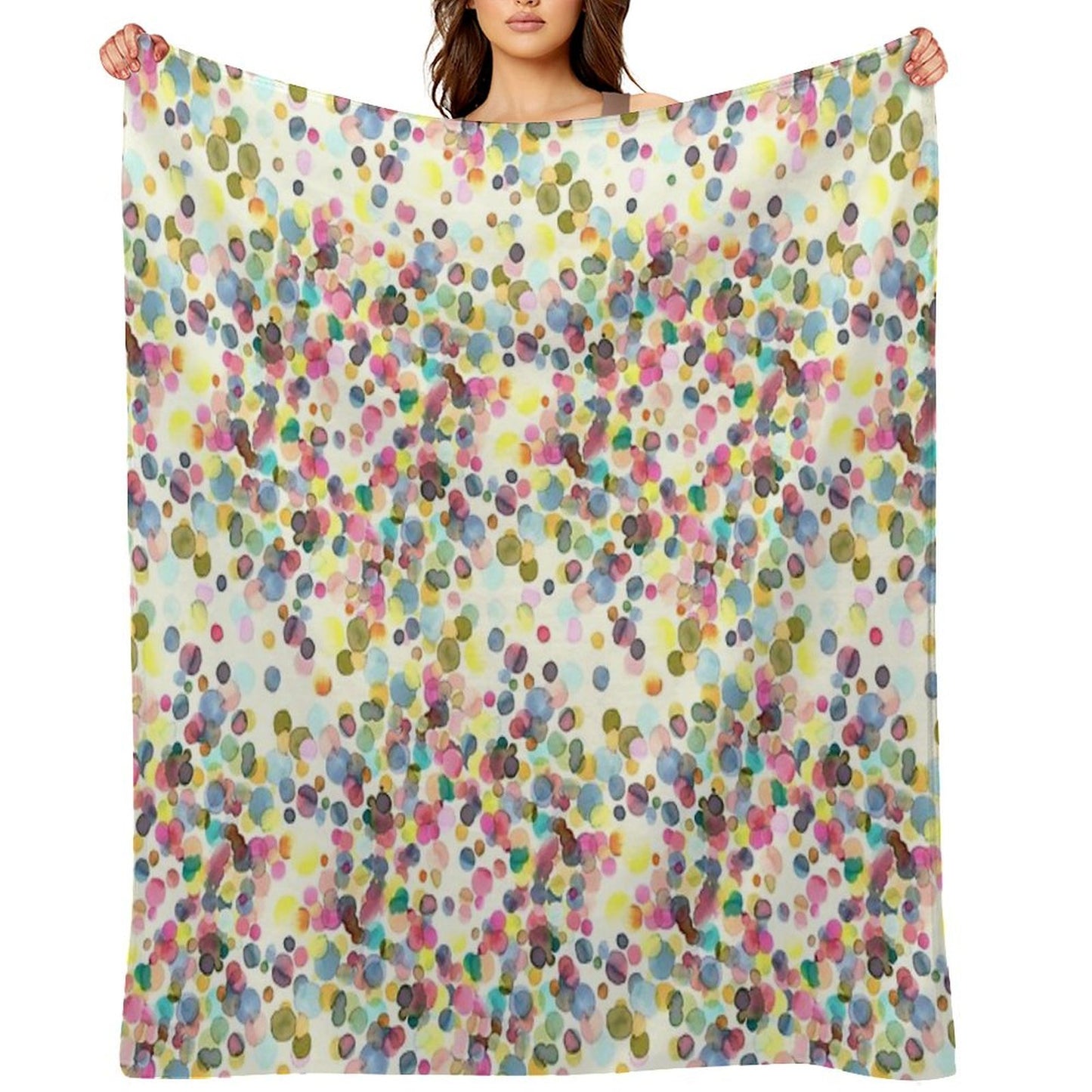 Color Drops Throw Blanket