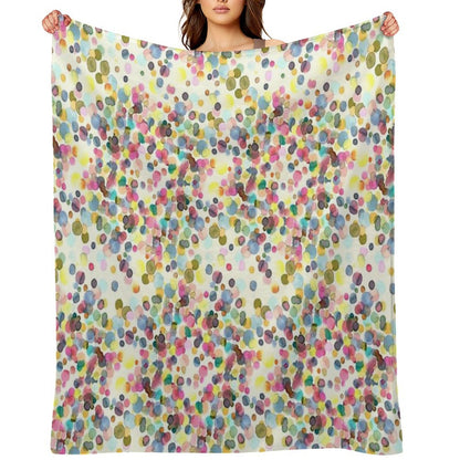 Color Drops Throw Blanket