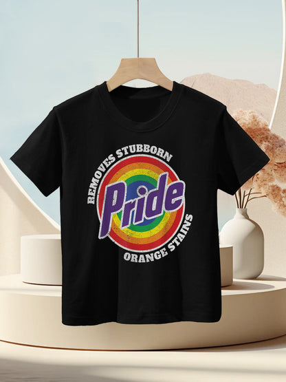 Resist Trump Remove Stubborn Orange Stains Pride Month LGBTQ Kids T-Shirt