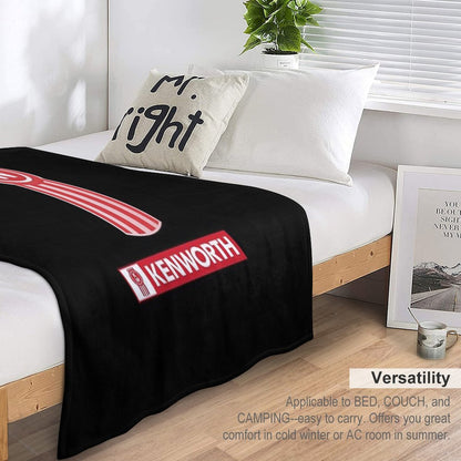 Kenworth Logo Truck Australian Throw Blanket