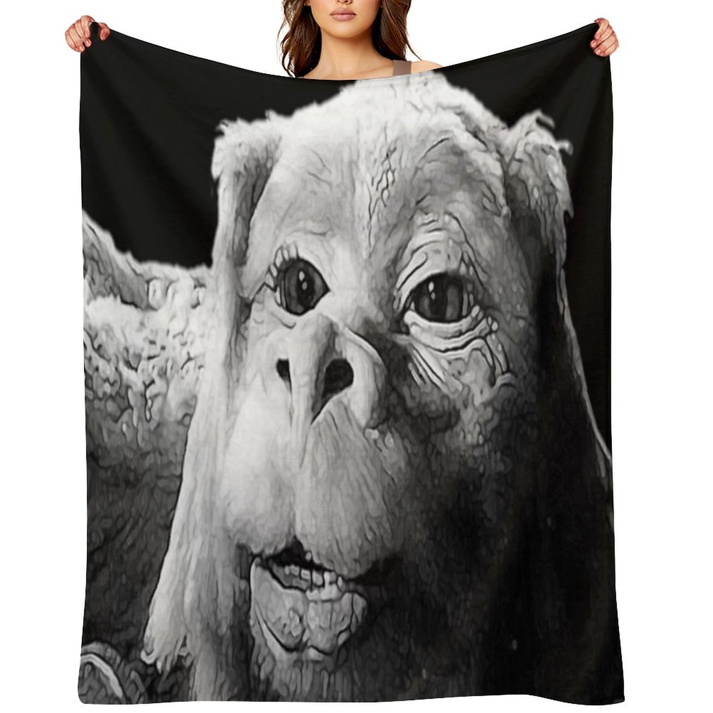 Falkor The Luck Dragon From The Neverending Story Design Throw Blanket