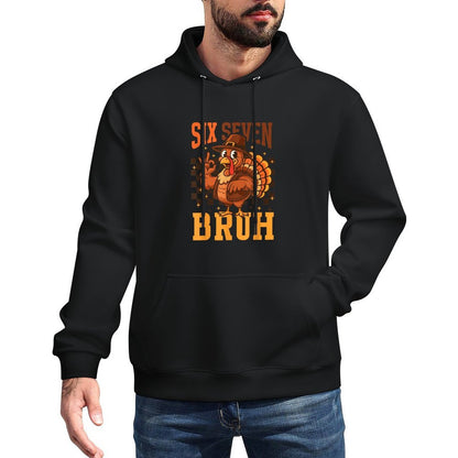 Funny Six Seven Meme Turkey Kids Bruh 67 Unisex Design Hoodie