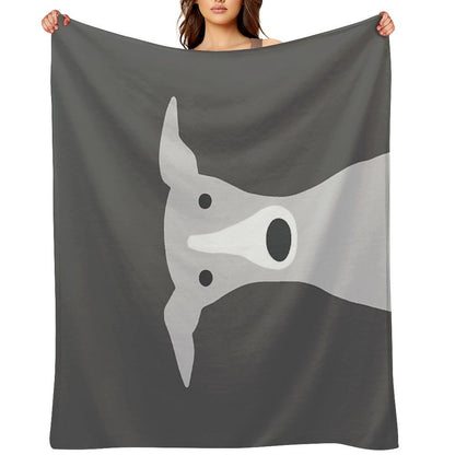 Greyhound  Italian Greyhound  Cute Whippet Dog Throw Blanket