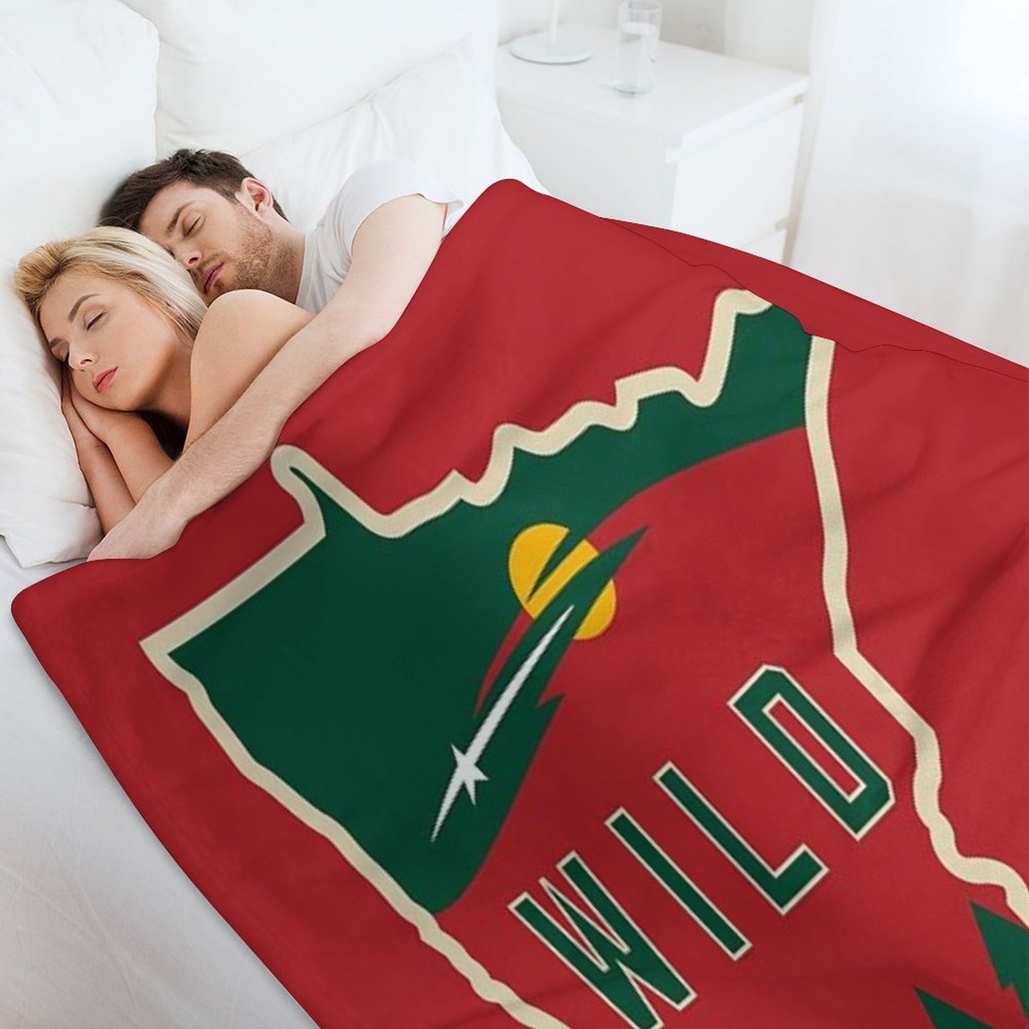 MN Wild Outline Throw Blanket