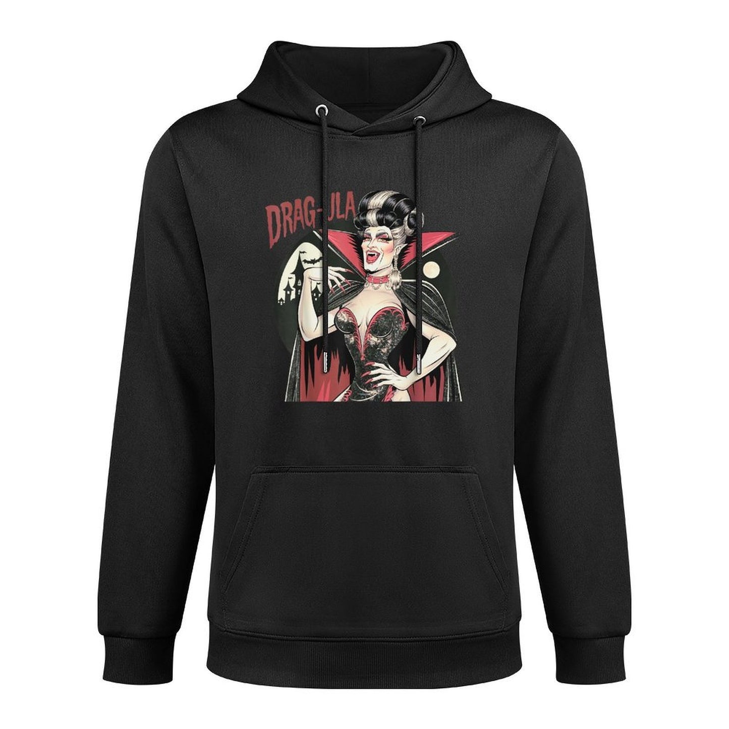Vampire Funny Halloween Drag Queen Dragula Queer Gay Relaxed Fit Hoodie