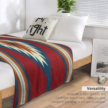 Southwestern Red Throw Blanket