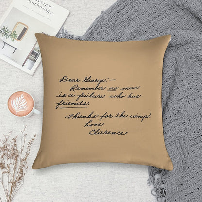 It's A Wonderful Life Movie Quote About Friends Soft Easy Maintenance Throw Pillow