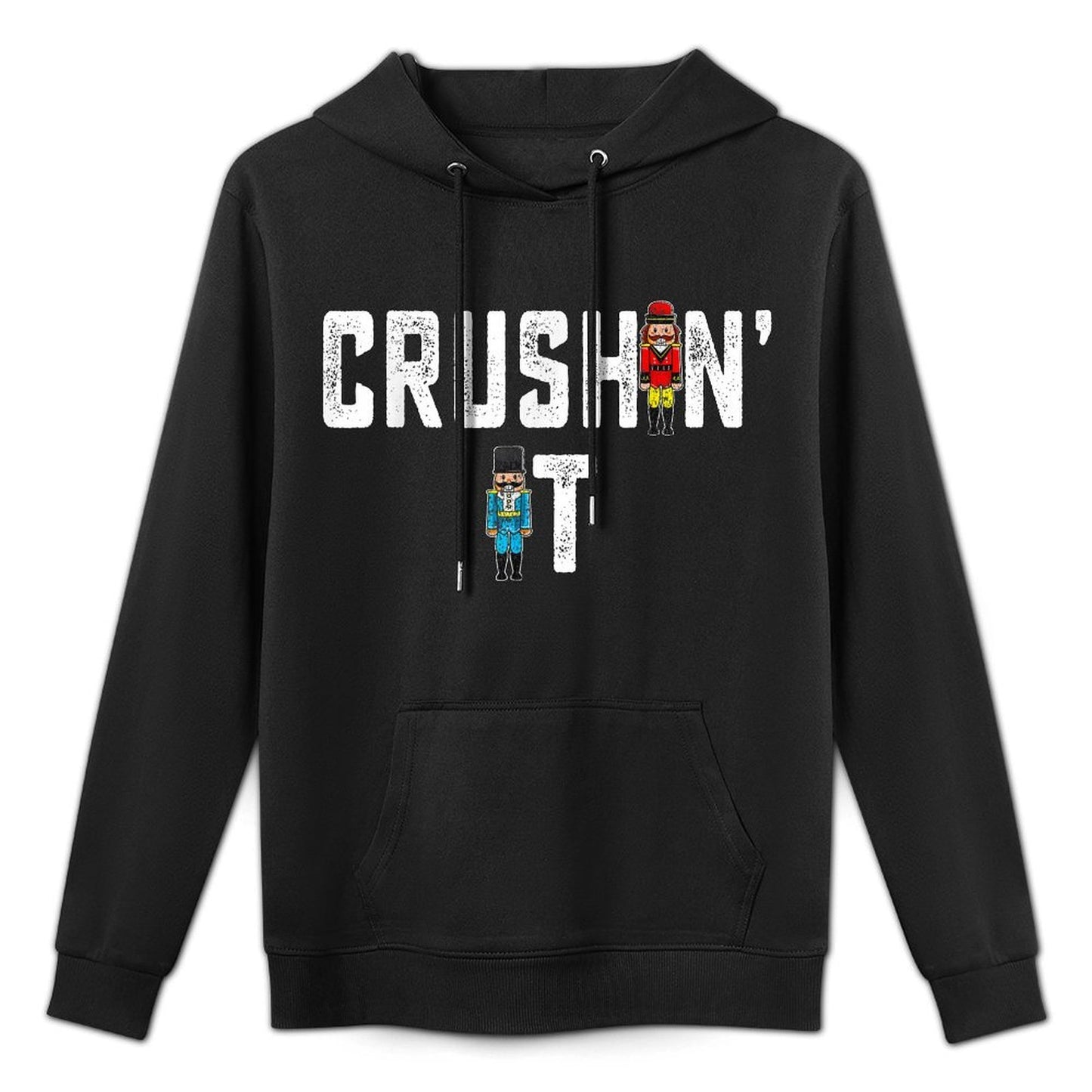Crushin It Nutcracker Funny Nut Cracker Christmas Women Girl Customizable Surface Hoodie