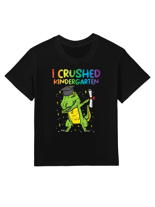 Trex Dab I Crushed Kindergarten Last Day Graduation Boy Kids Kids T-Shirt