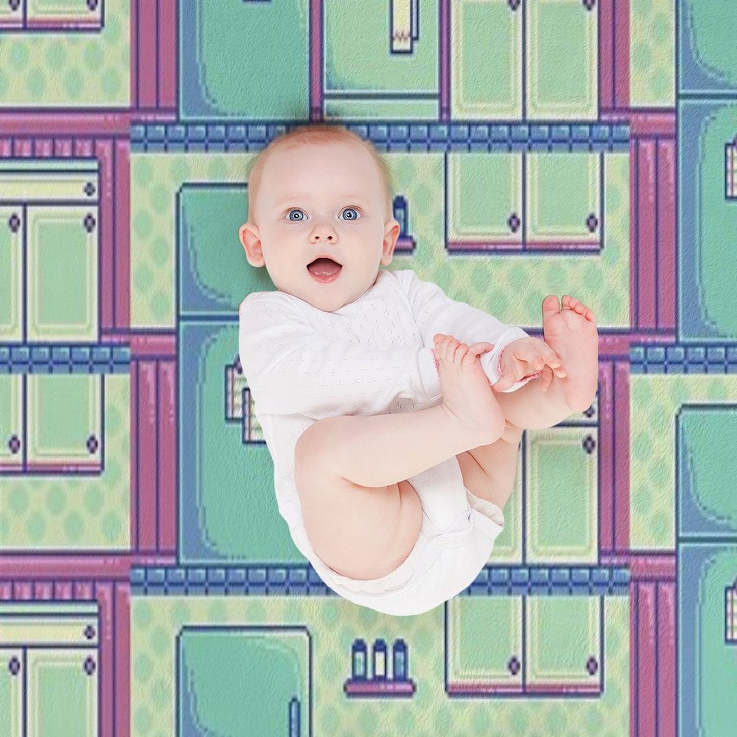 Kitchen (Pixel) Throw Blanket