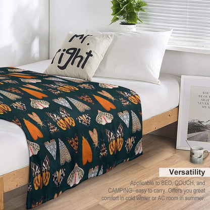 Tiger Moths Throw Blanket