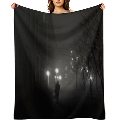Fog Noir Spy Throw Blanket