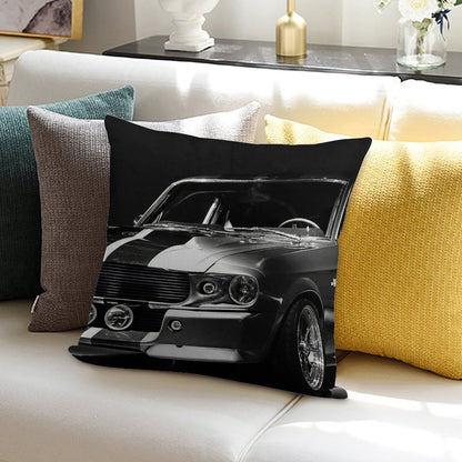 1967 Ford Mustang Shelby GT 500 Soft High-Density Material Throw Pillow