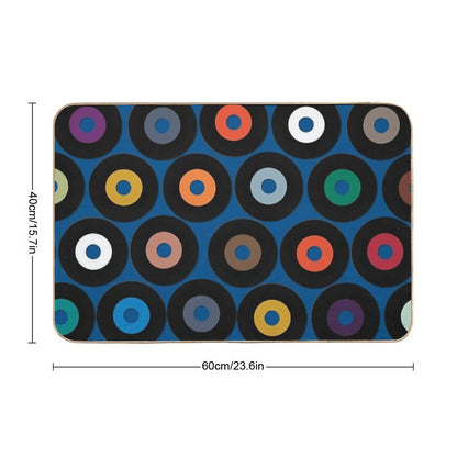 VINYL Blue Bath Mat