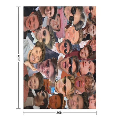 NiallHoran Photo Collage Throw Blanket