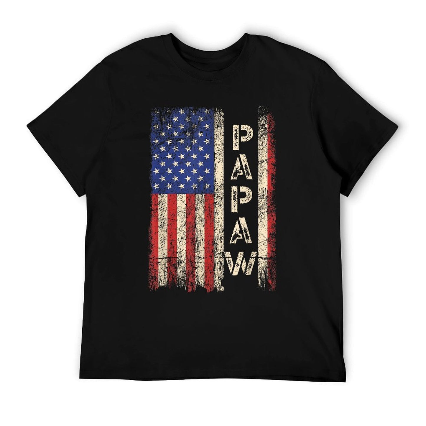 Papaw Grandpa US American Flag Shirt Grandfather Day T-Shirt