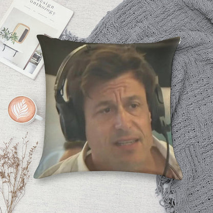 Confused Toto Wolff Soft Easy Maintenance Throw Pillow