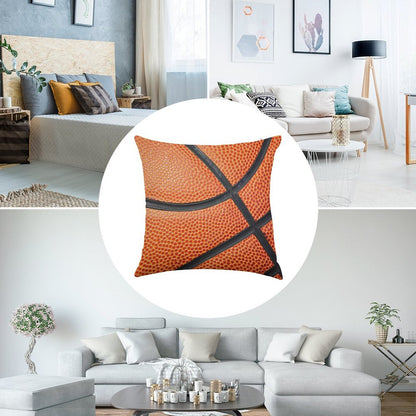 Basketball Throw Pillow Linen Throw Pillow Cover