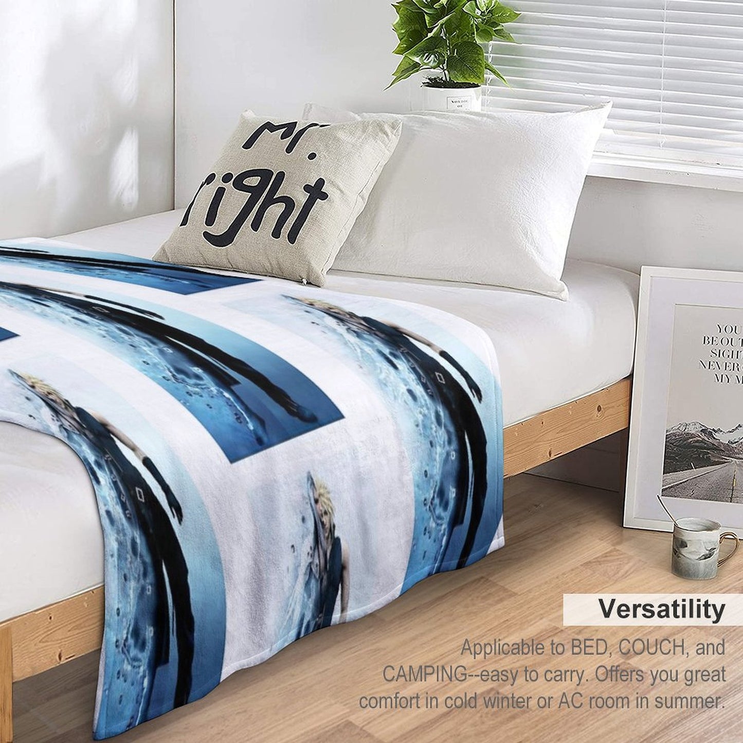 Final Fantasy VII - Sephiroth And Cloud Throw Blanket