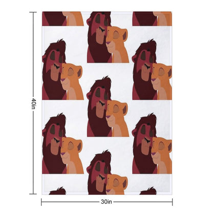 Kovu And Kiara Throw Blanket