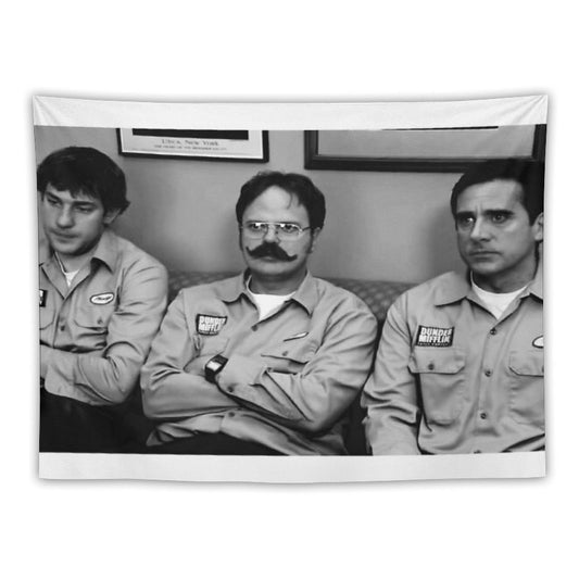 Jim, Dwight And Michael at Utica Tapestry