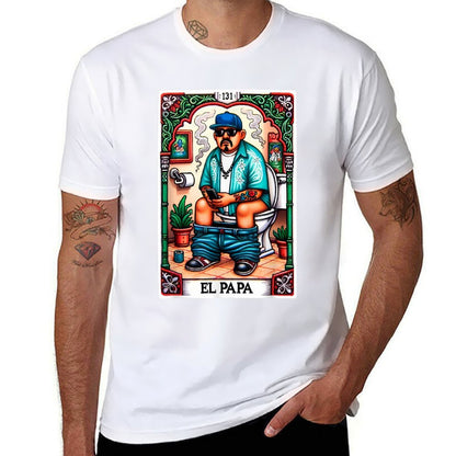 El Papa Latino Tarot Card Spanish Doing Dad Shit Fathers Day  Soft T-Shirt