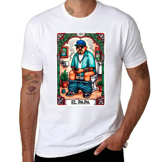 El Papa Latino Tarot Card Spanish Doing Dad Shit Fathers Day  Soft T-Shirt