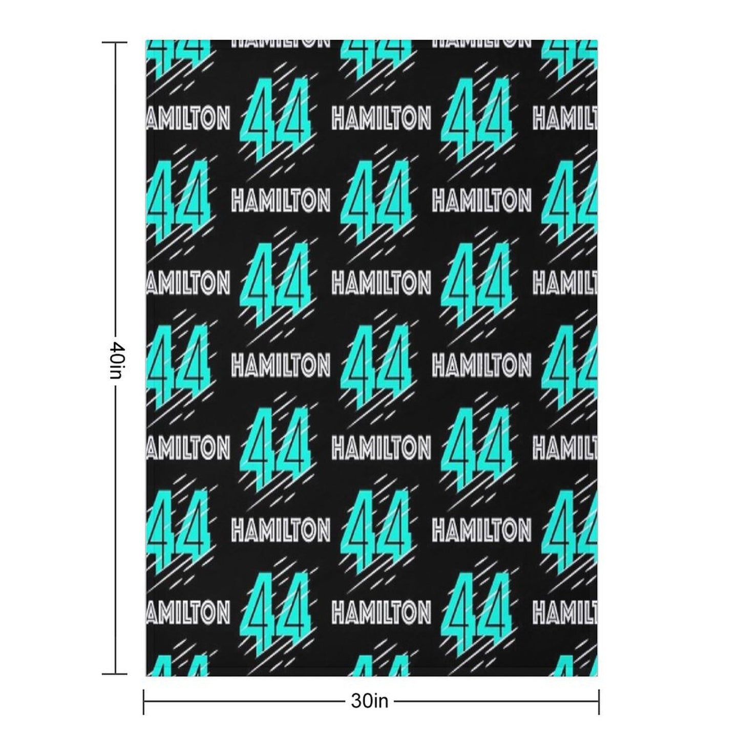 F1 Lewis Hamilton Throw Blanket
