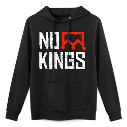 No Kings Protest Symbolic Sign Customizable Surface Hoodie