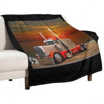 Cool Peterbilt Throw Blanket
