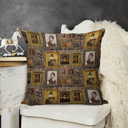 What We Do in The Shadows Gallery Linen Throw Pillow Cover