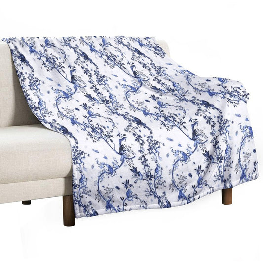 Monkey World Jouy Throw Blanket