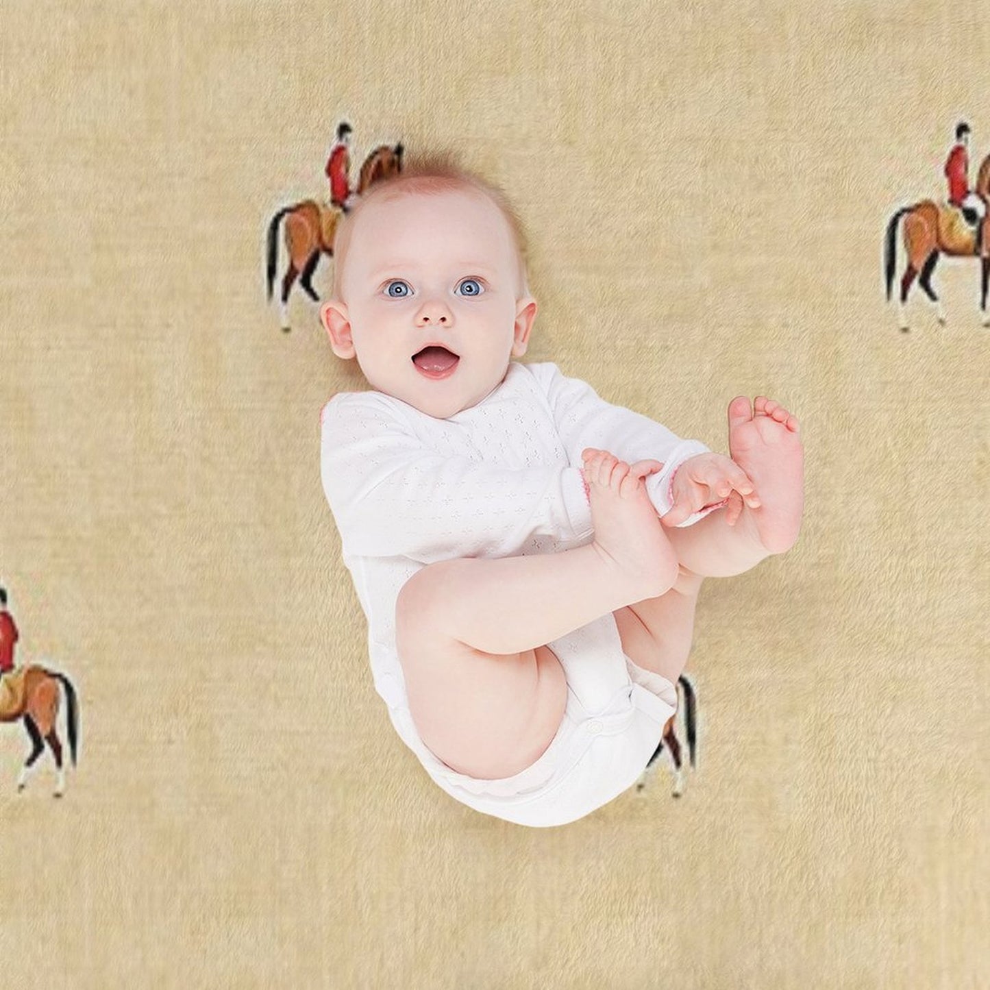 English Country Foxhunt Throw Blanket