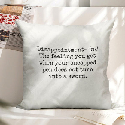Percy Jackson Disappointment Linen Throw Pillow Cover